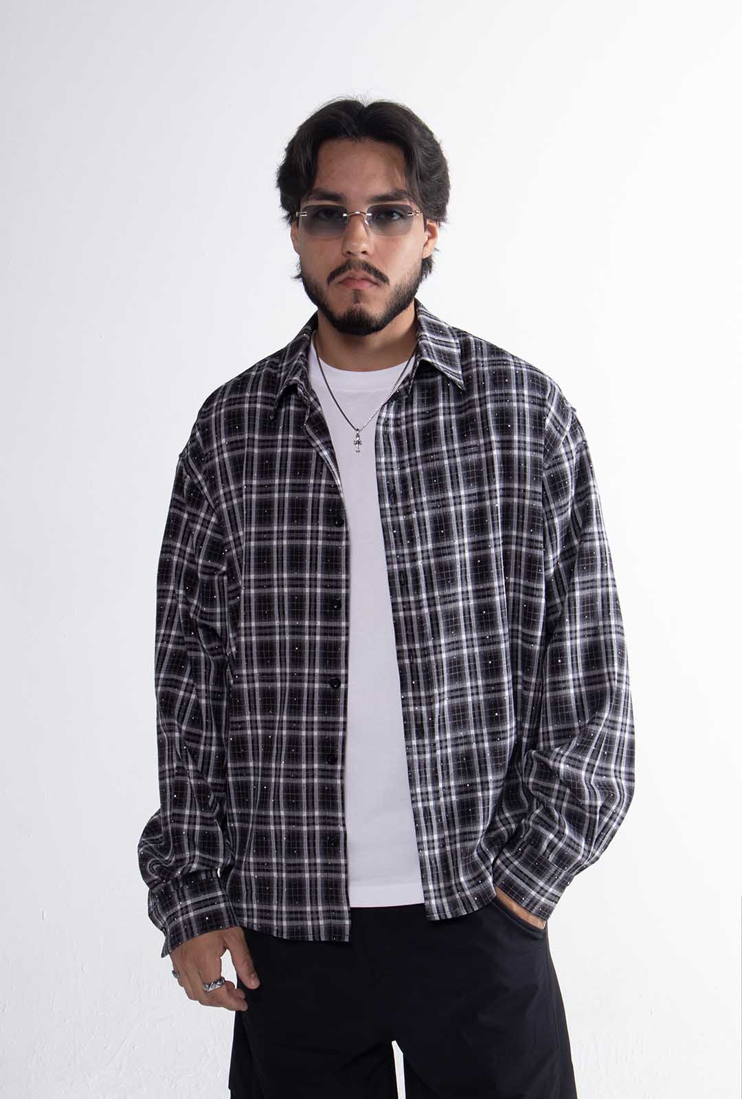 Black & White Crystal Shirt