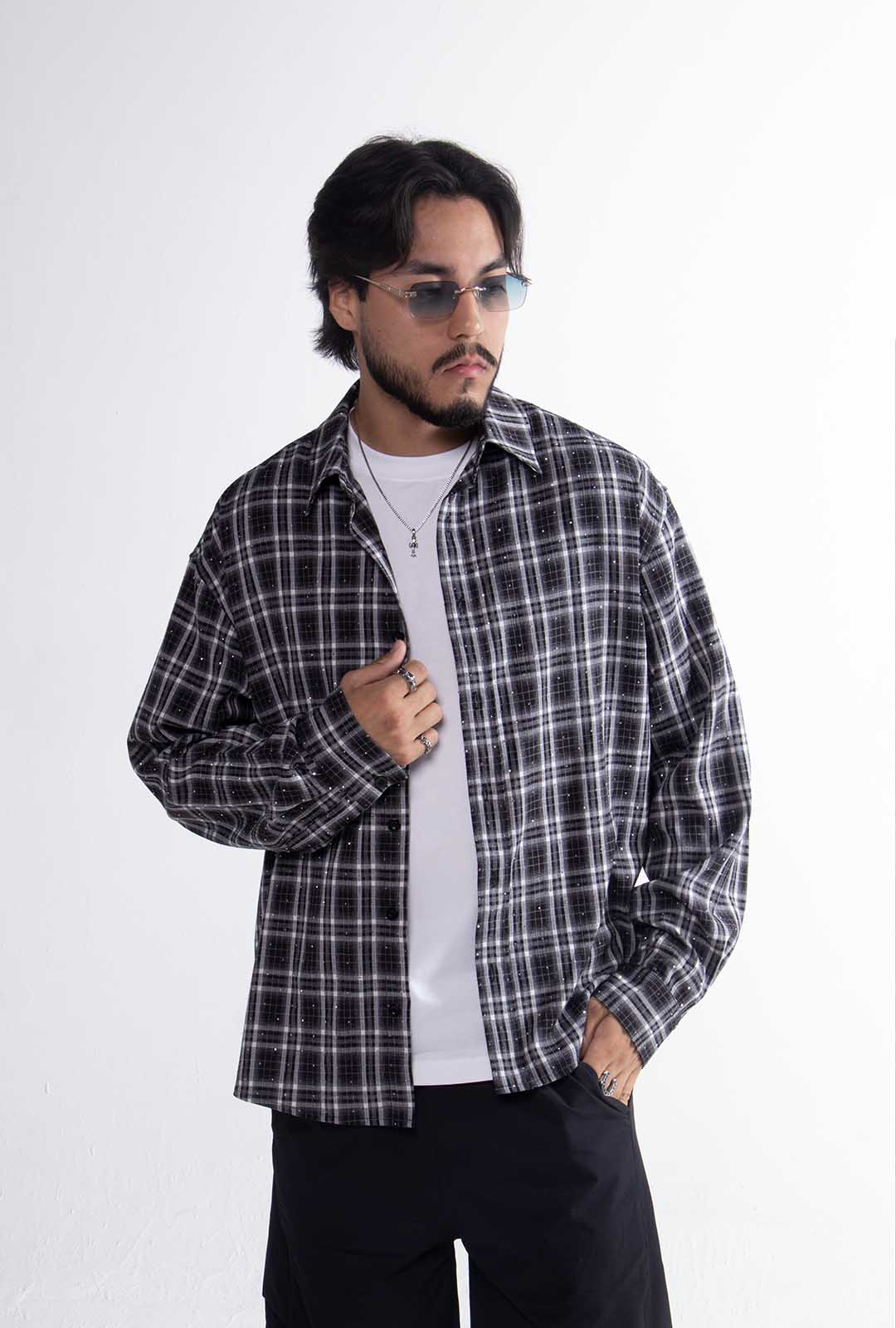 Black & White Crystal Shirt