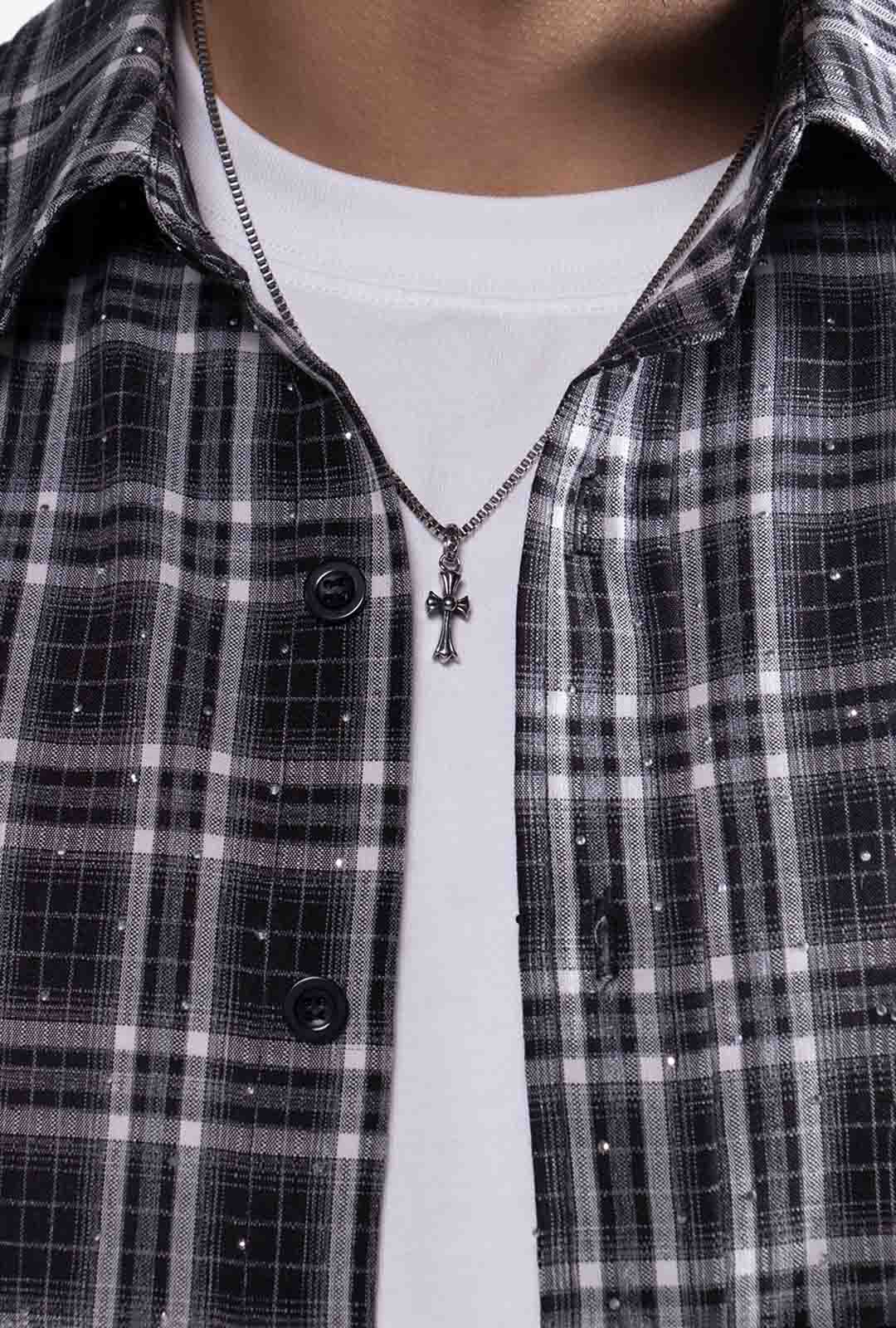 Black & White Crystal Shirt
