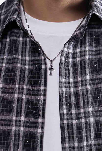 Black & White Crystal Shirt