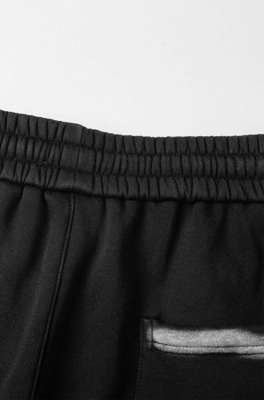 Dirty Spray Wash Black Pants
