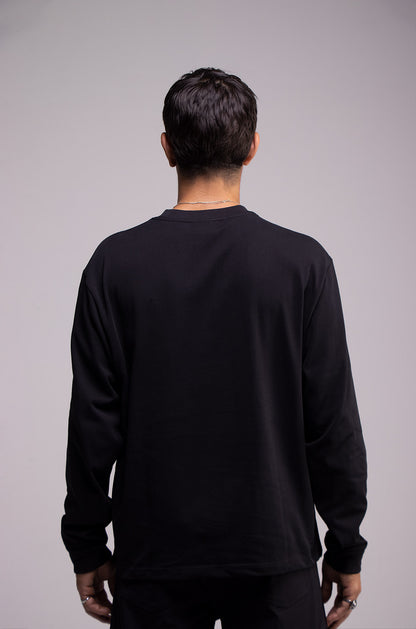 Long Sleeve 275gsm Black Tee