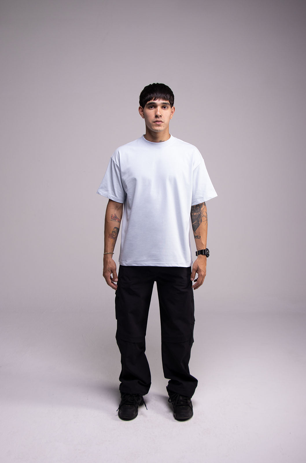 Semi Oversize 305gsm Light Blue Tee