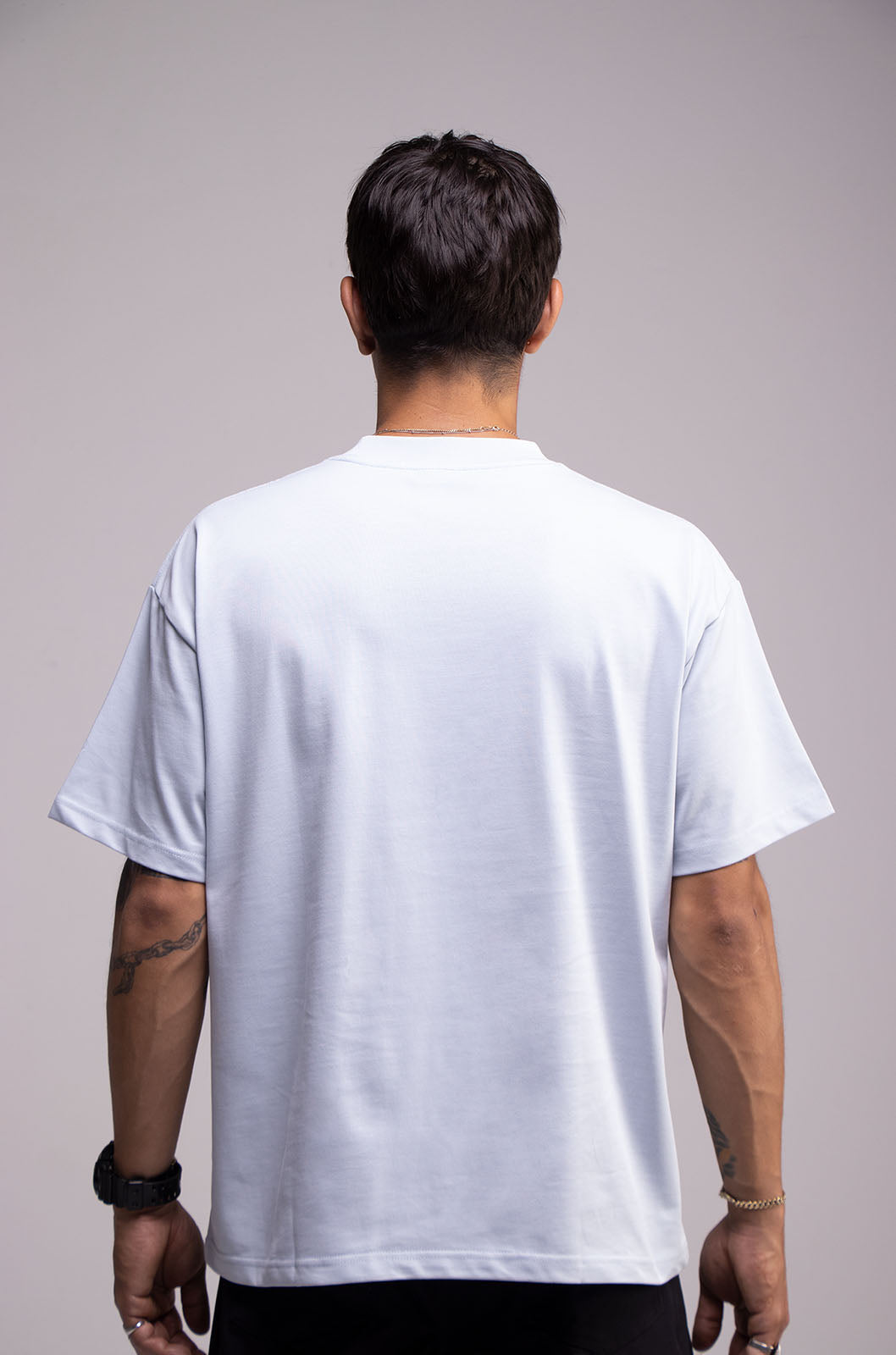 Semi Oversize 305gsm Light Blue Tee