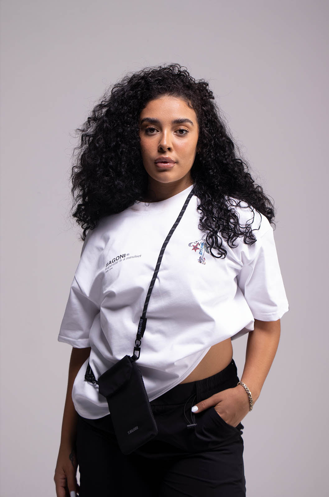 Playera KEYCHAIN Blanca 305gsm