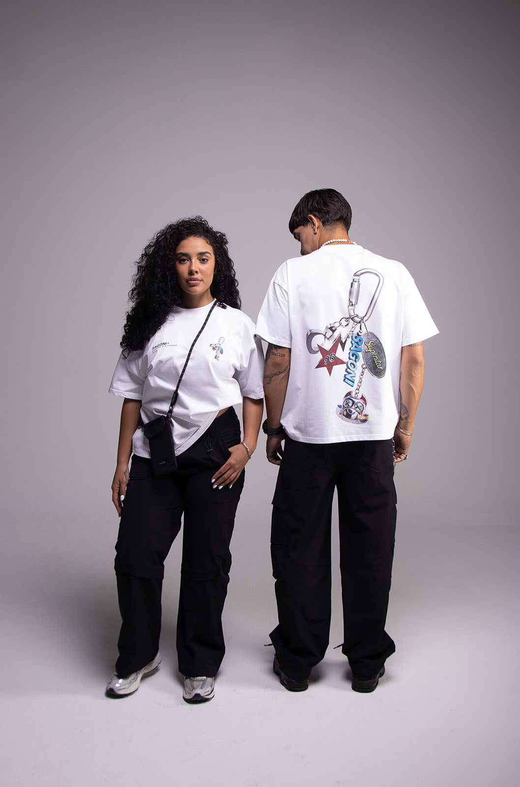 Playera KEYCHAIN Blanca 305gsm