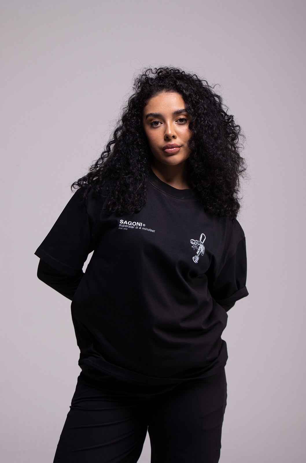 Playera KEYCHAIN Negra 305gsm
