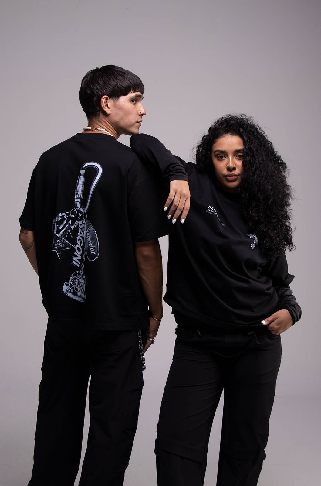 Playera KEYCHAIN Negra 305gsm