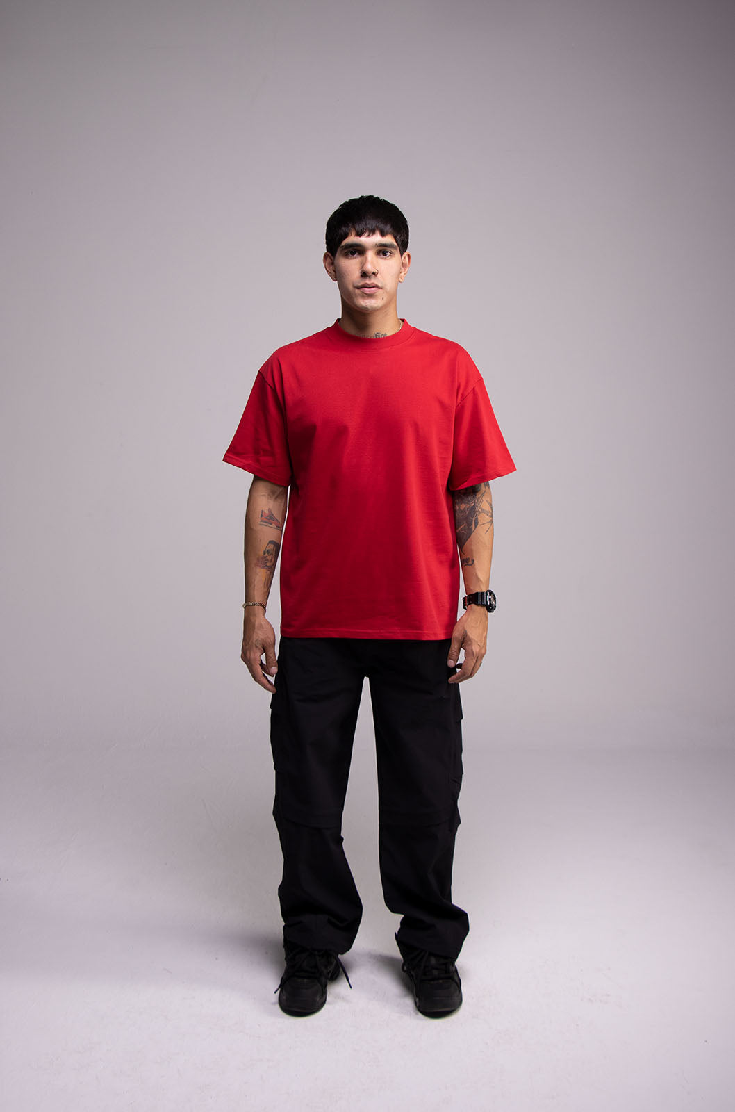 Semi Oversize 305gsm Intense Red Tee