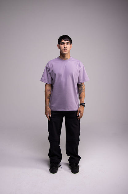 Semi Oversize 305gsm Light Purple Tee