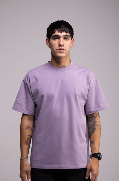 Semi Oversize 305gsm Light Purple Tee
