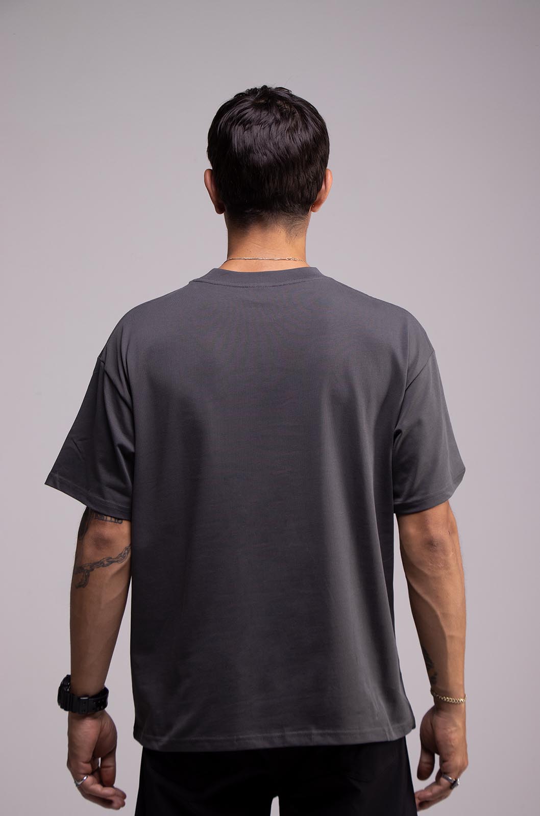 Semi Oversize 305gsm Grey Tee