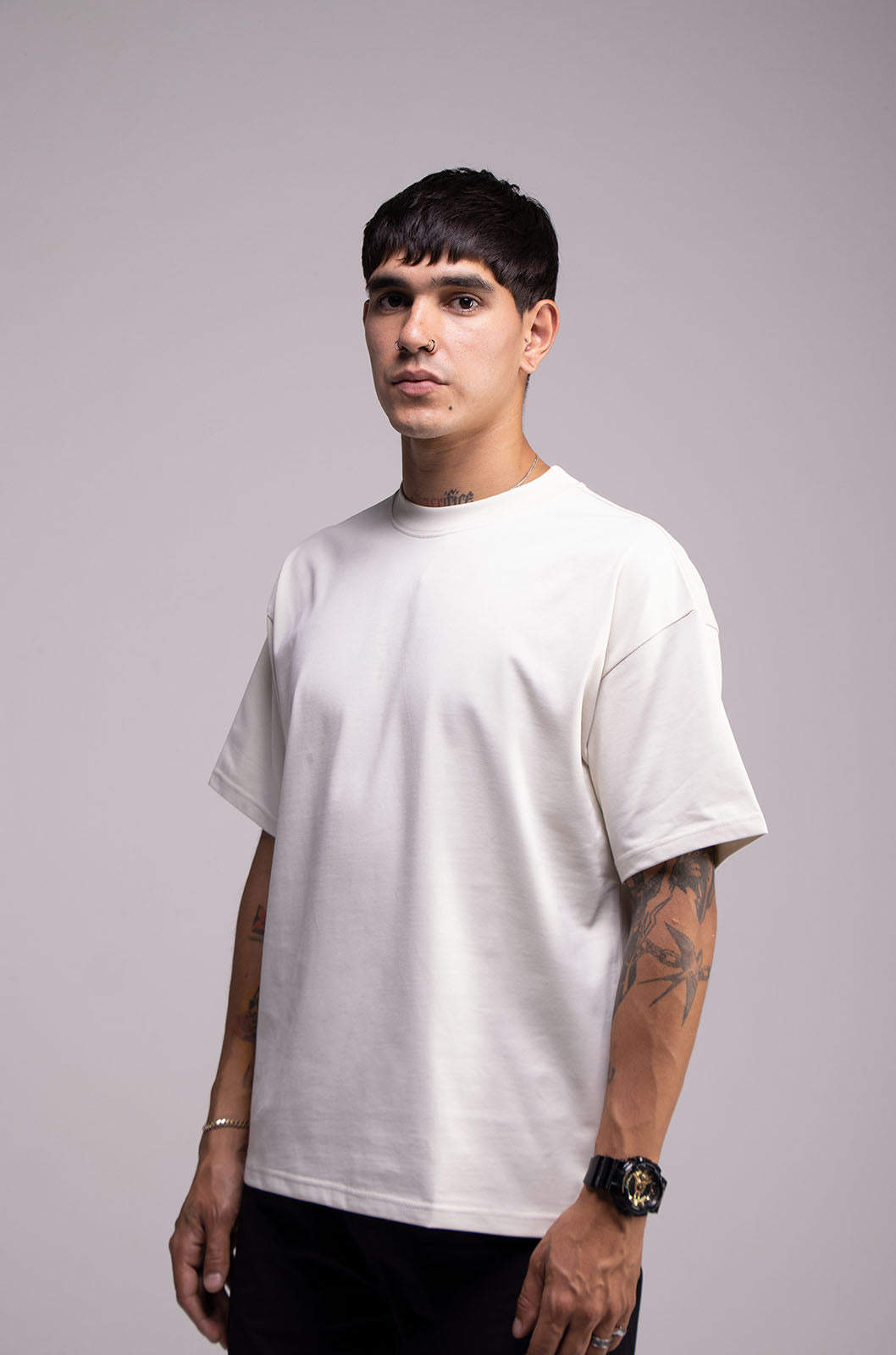 Semi Oversize 305gsm Off White Tee