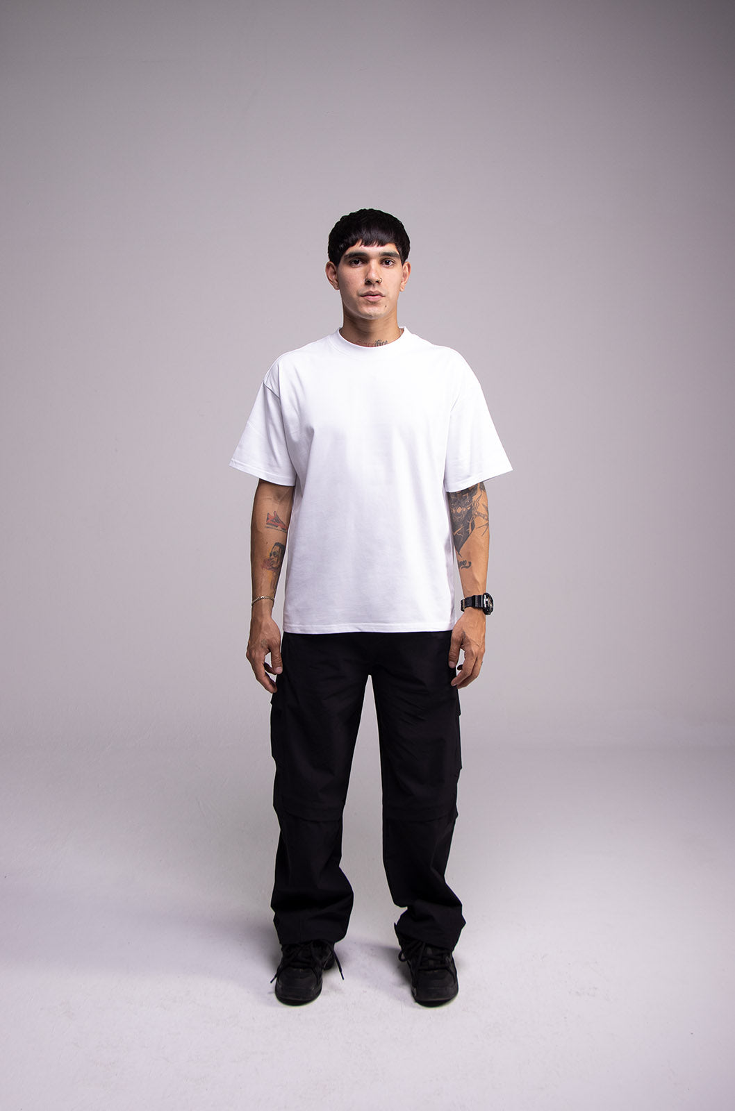Semi Oversize 305gsm White Tee