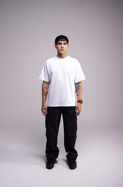 Semi Oversize 305gsm White Tee