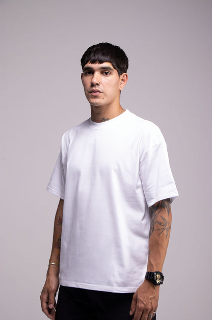 Semi Oversize 305gsm White Tee