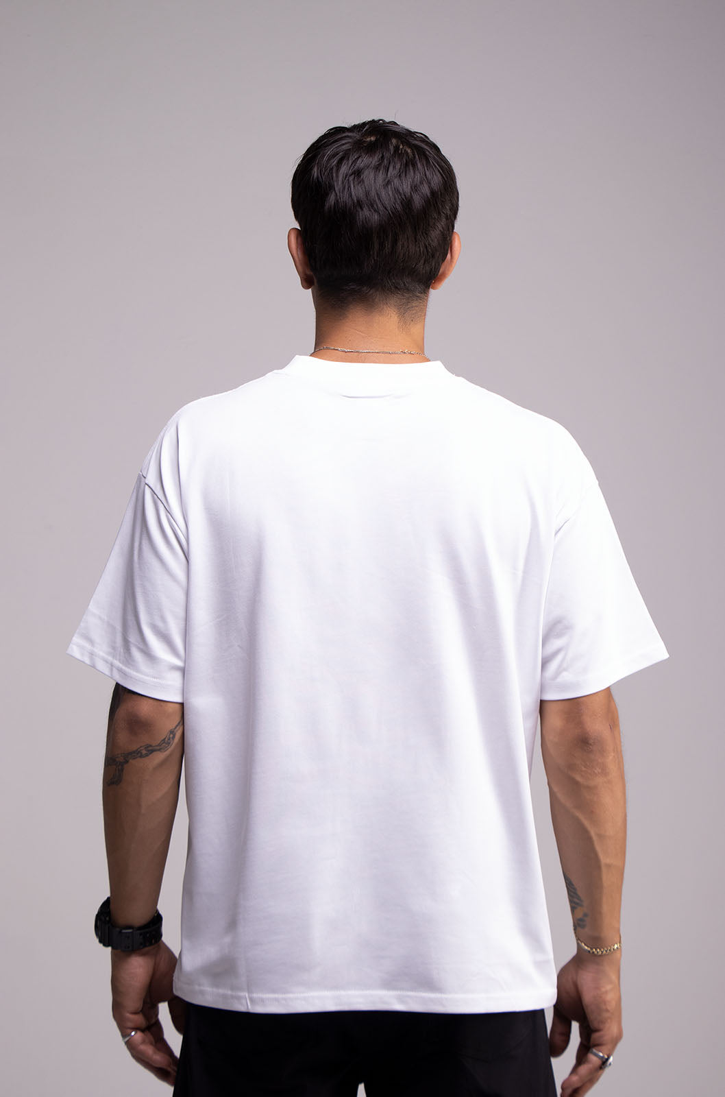 Semi Oversize 305gsm White Tee