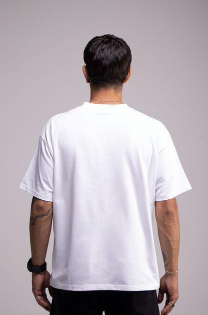 Semi Oversize 305gsm White Tee