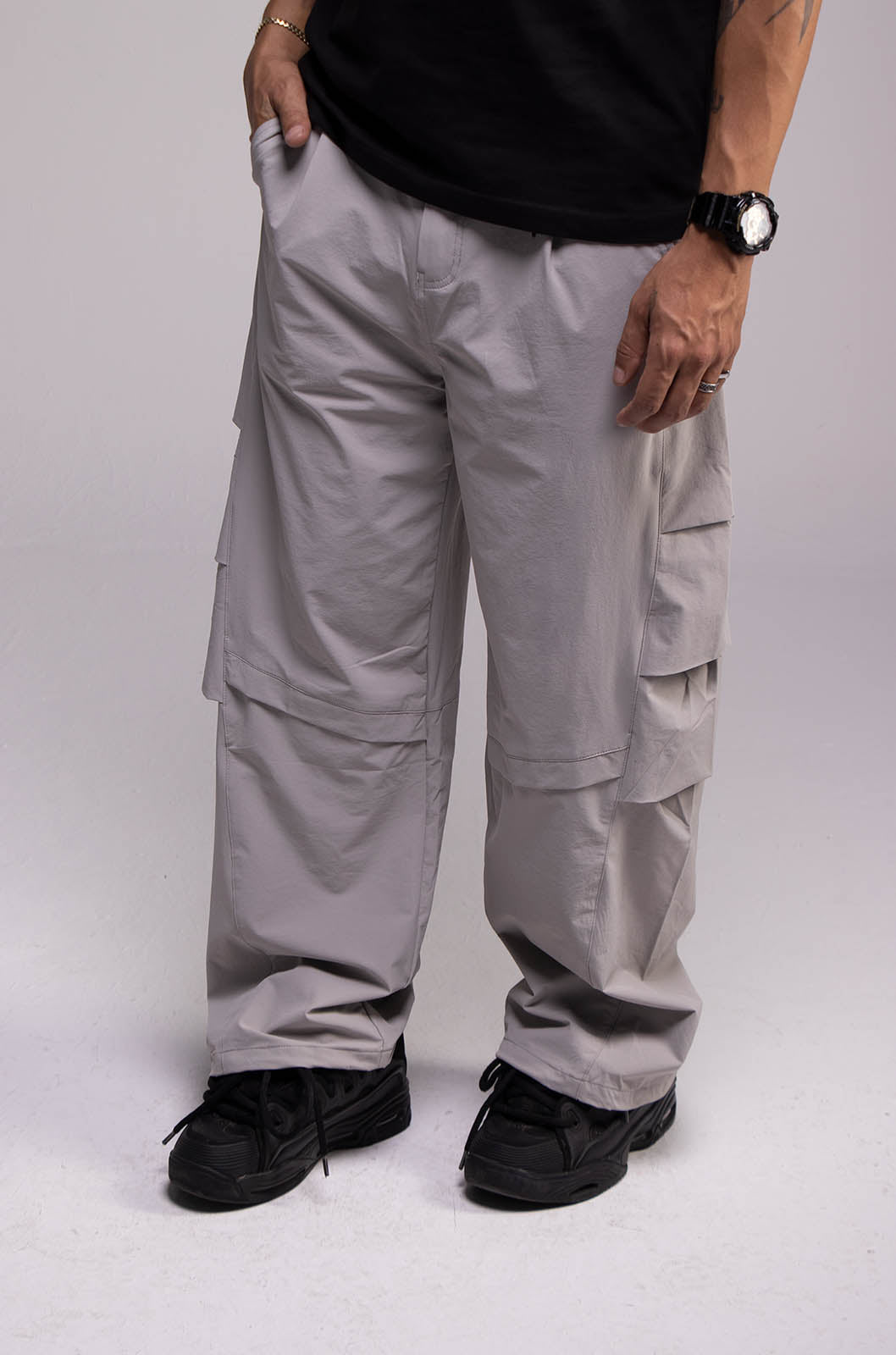 Nylon Pants Gris