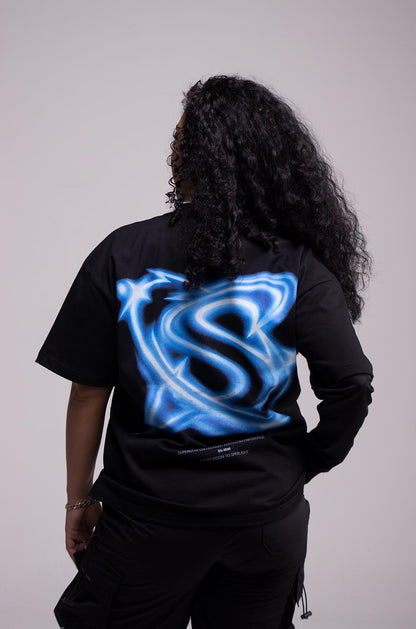 Playera SUPERSTAR Negra 305gsm