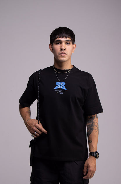 Playera SUPERSTAR Negra 305gsm