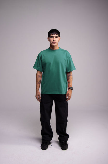 Semi Oversize 305gsm Emerald Green Tee