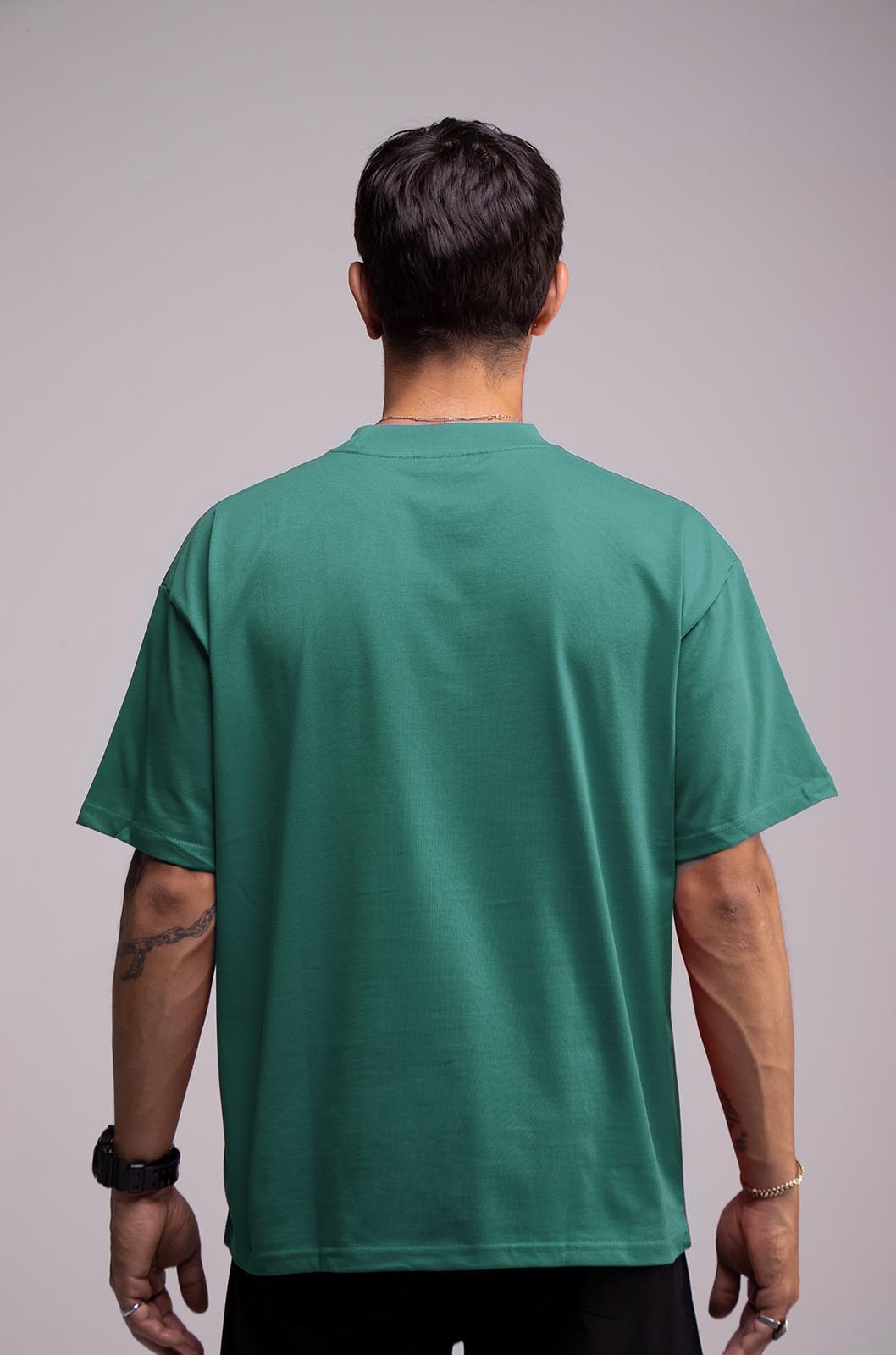 Semi Oversize 305gsm Emerald Green Tee