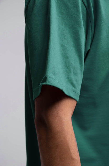 Semi Oversize 305gsm Emerald Green Tee