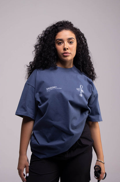 Playera KEYCHAIN Azul Jade 305gsm