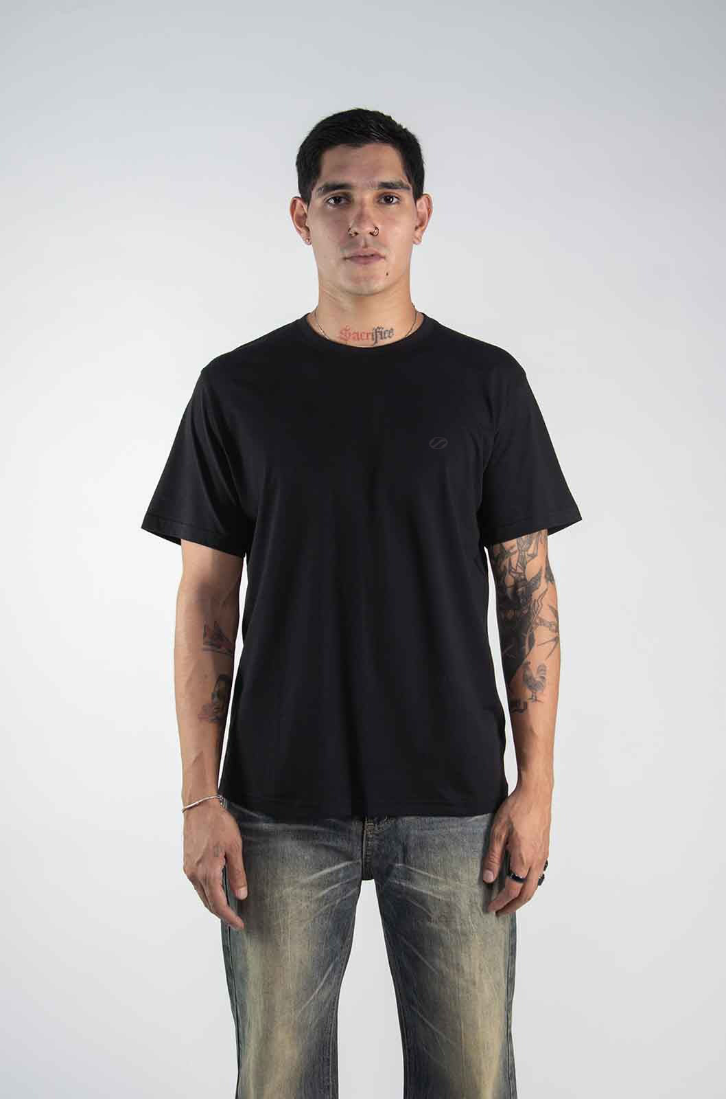 Playera Negra Mint Sense - Regular fit