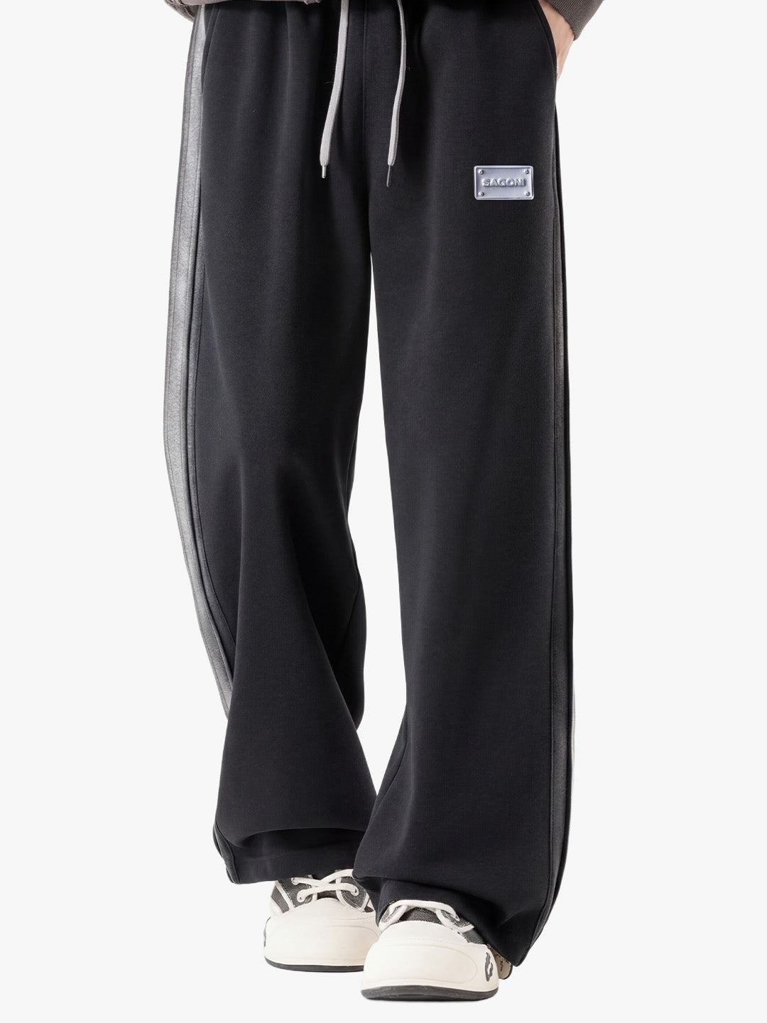 Dirty Spray Wash Black Pants
