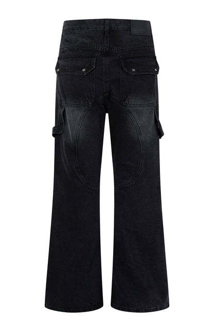 Denim Flare Distress Jeans