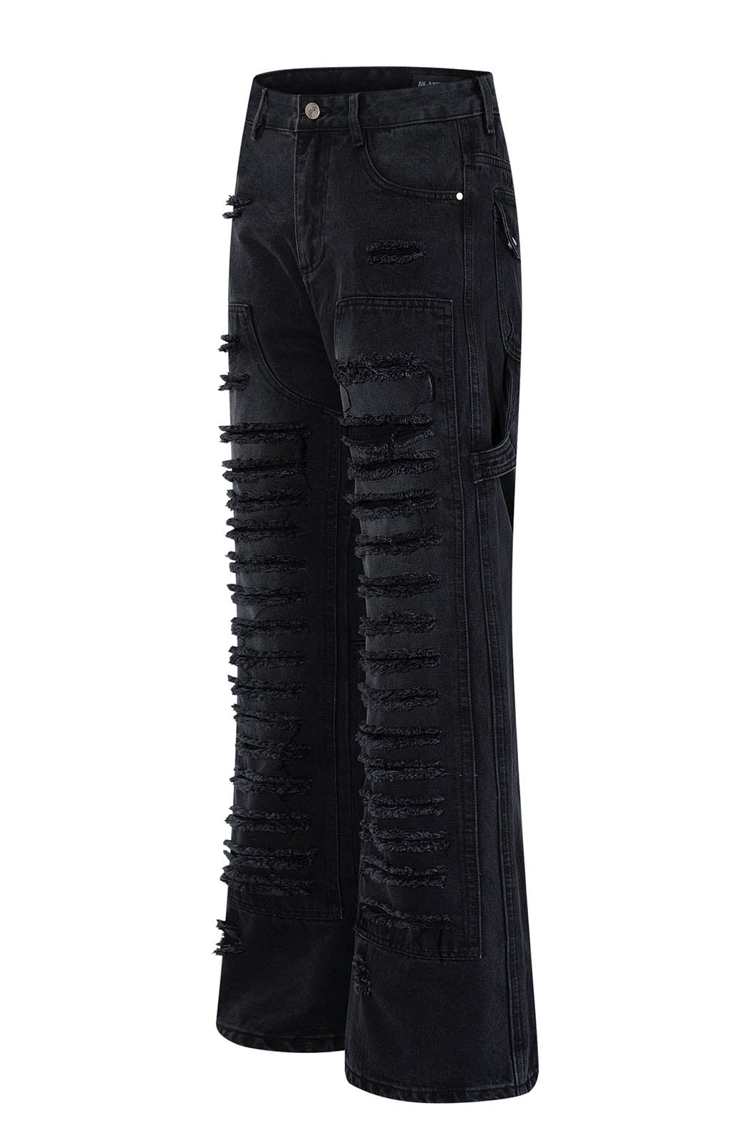 Denim Flare Distress Jeans