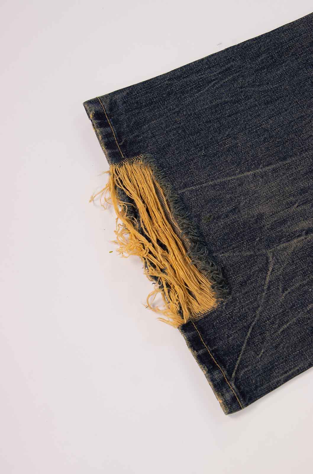 Raw Edge Flare Jeans
