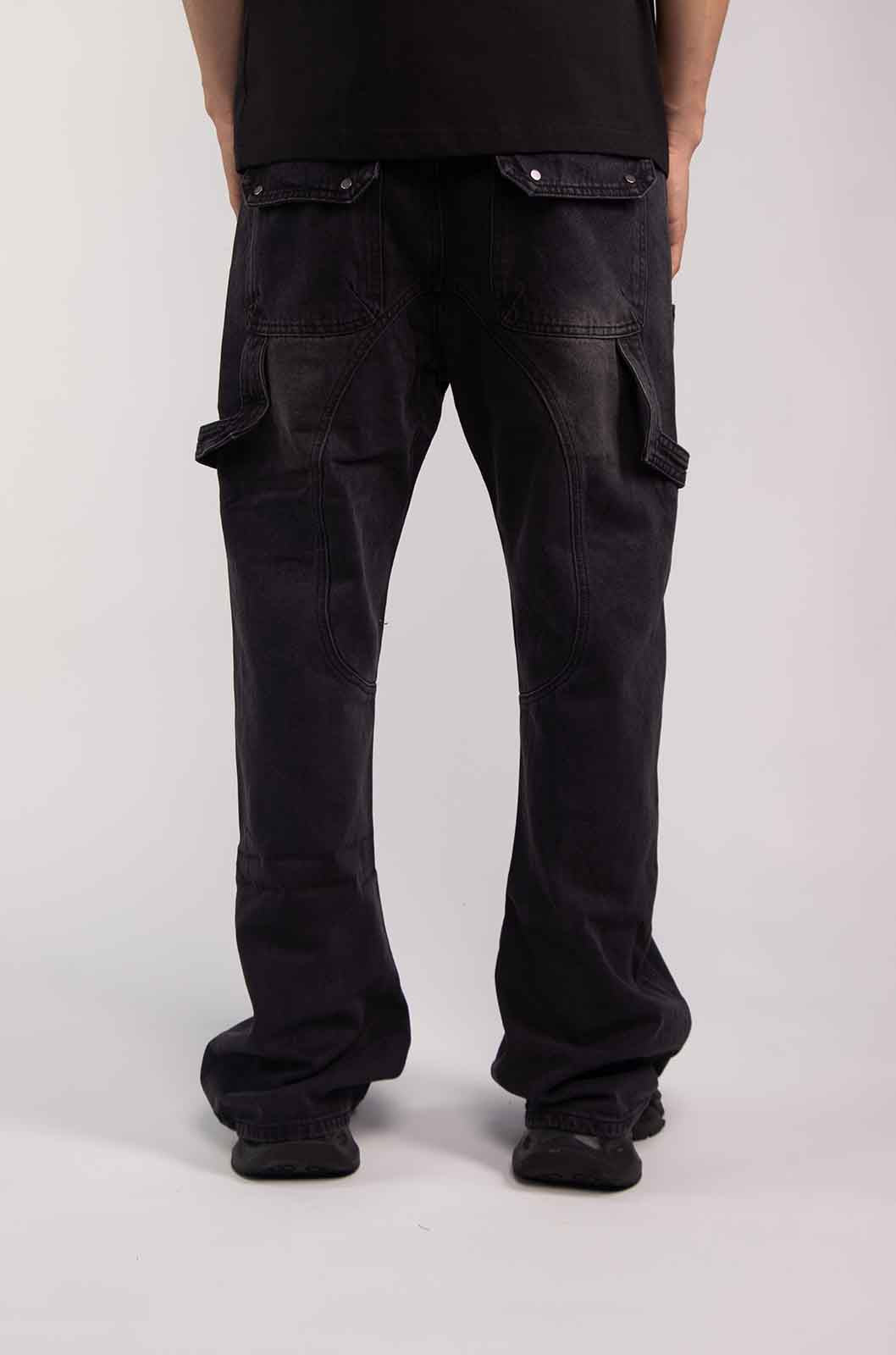 Denim Flare Distress Jeans