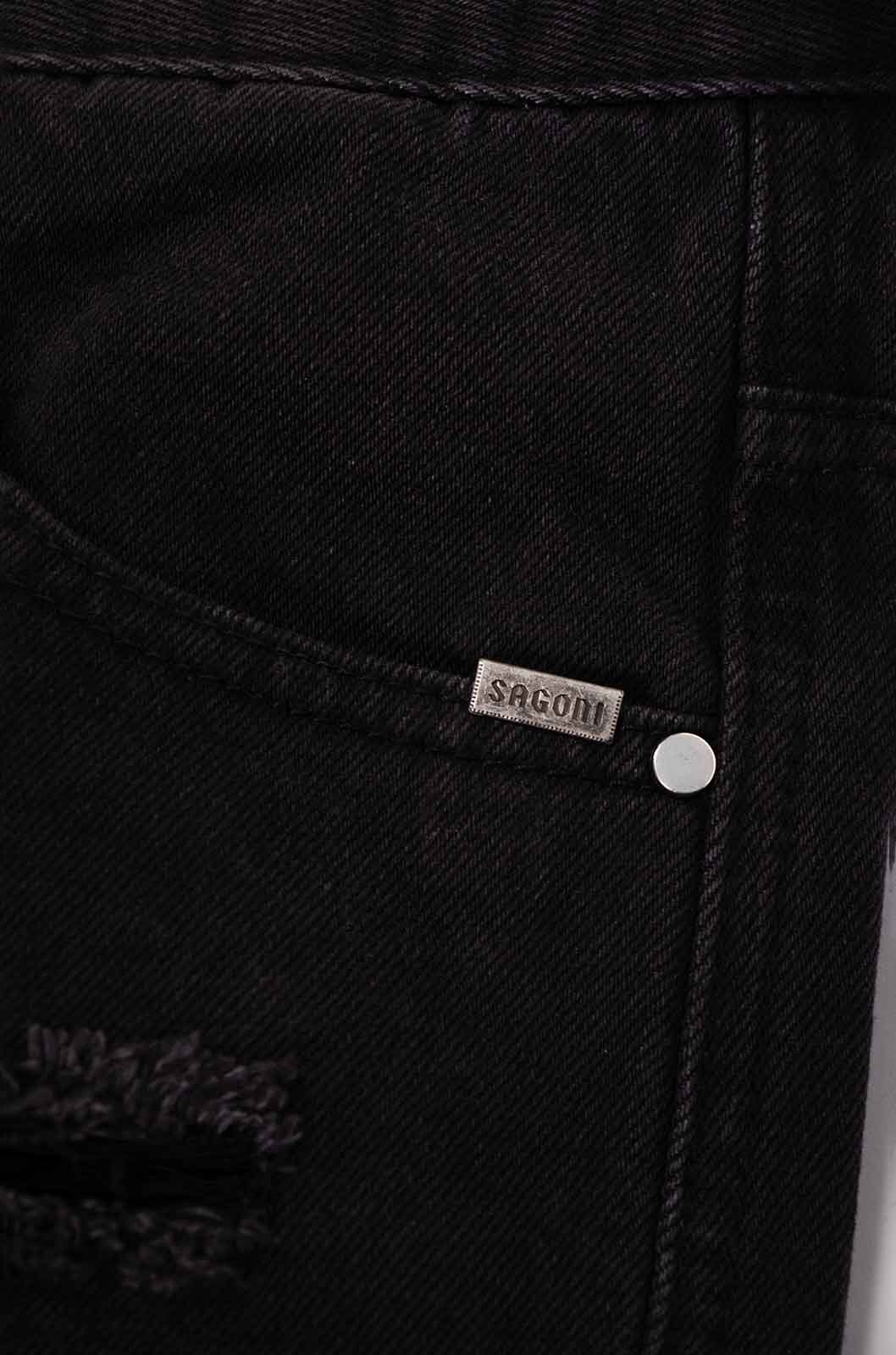 Denim Flare Distress Jeans