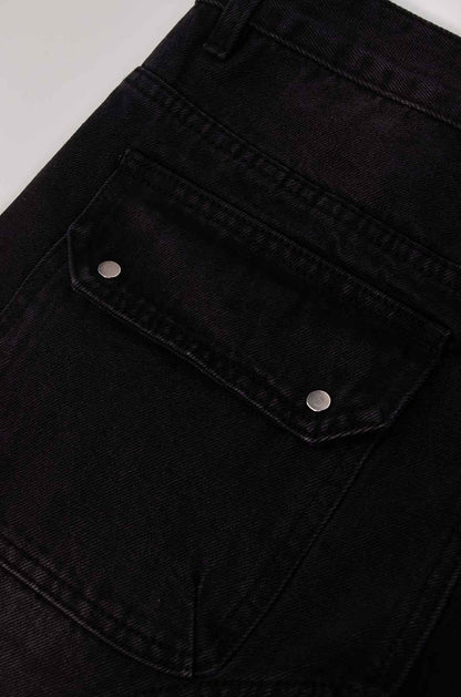 Denim Flare Distress Jeans