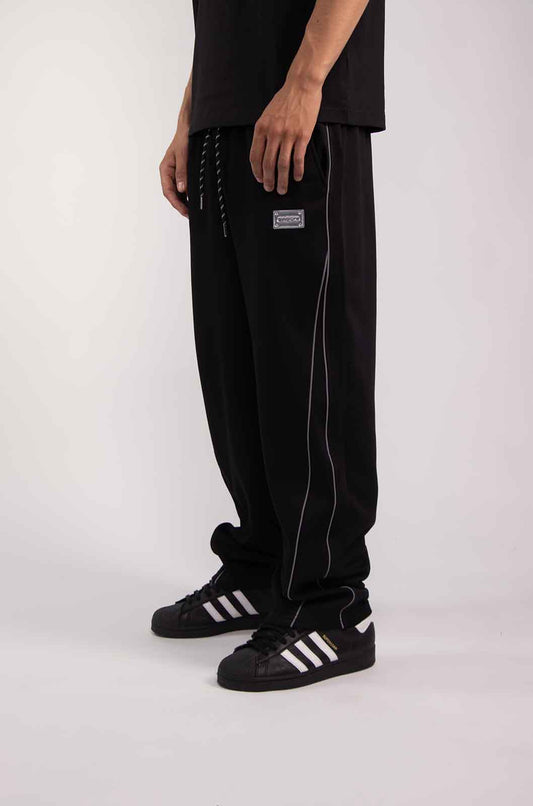 Trackline Straight Black Pants