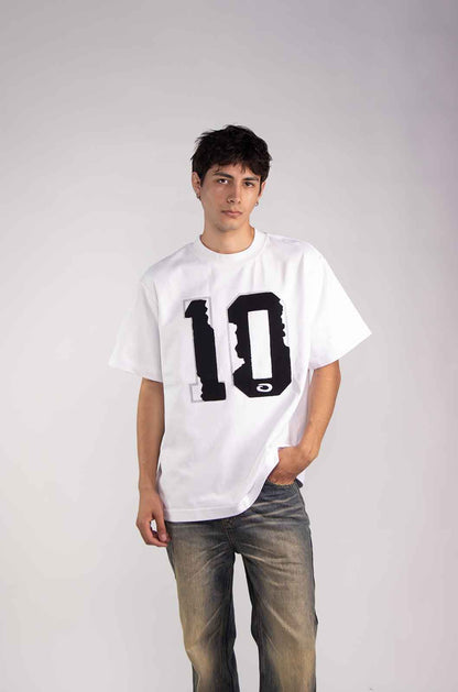 "EL DIEZ" White T-Shirt