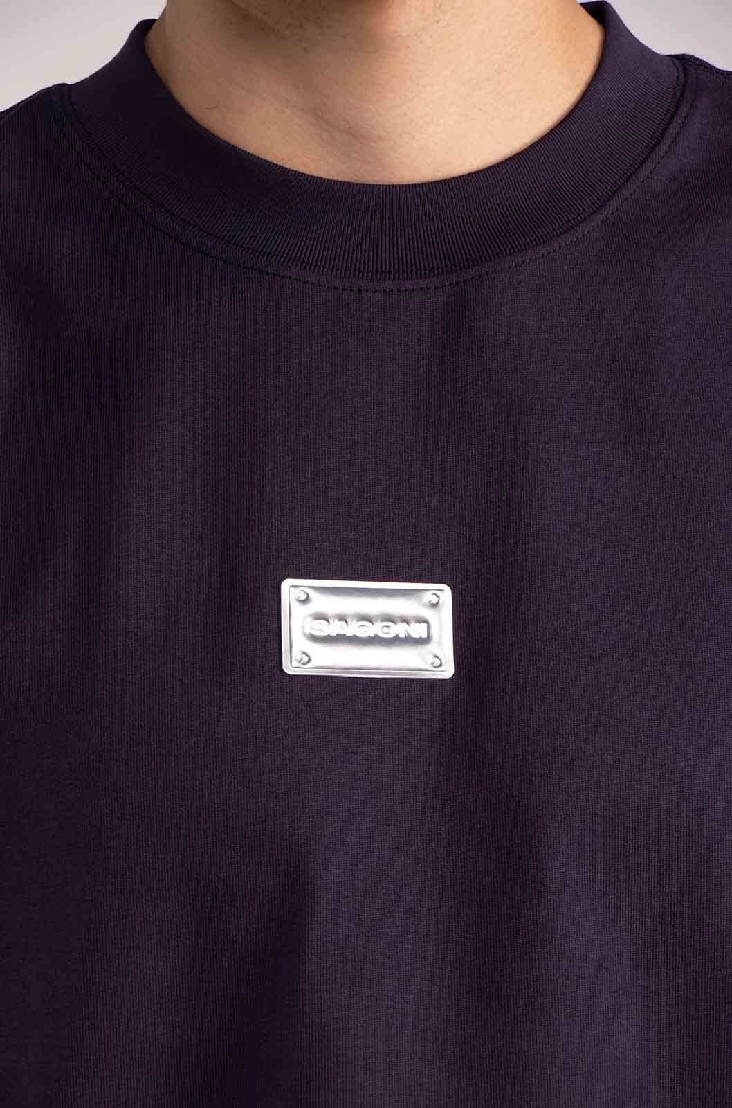Semi Oversize 305gsm Dark Violet Tee