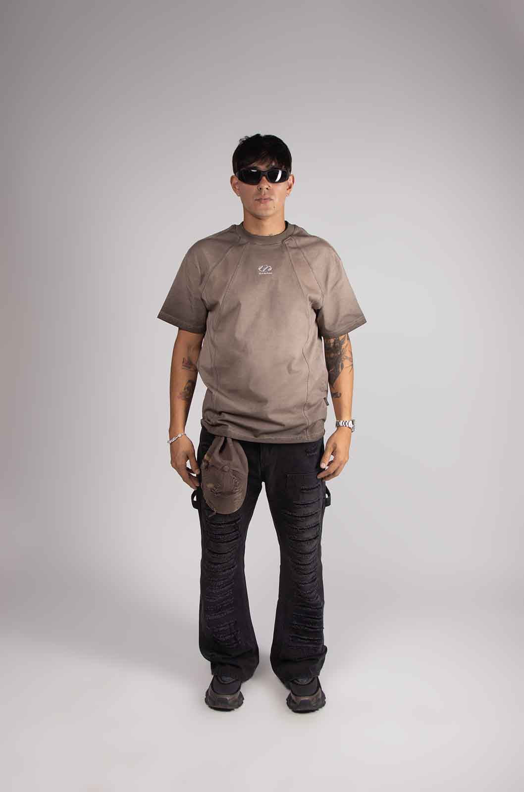 Dirty Brown Sunfade Tee