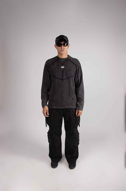 Gothic Long Sleeve Black Tee