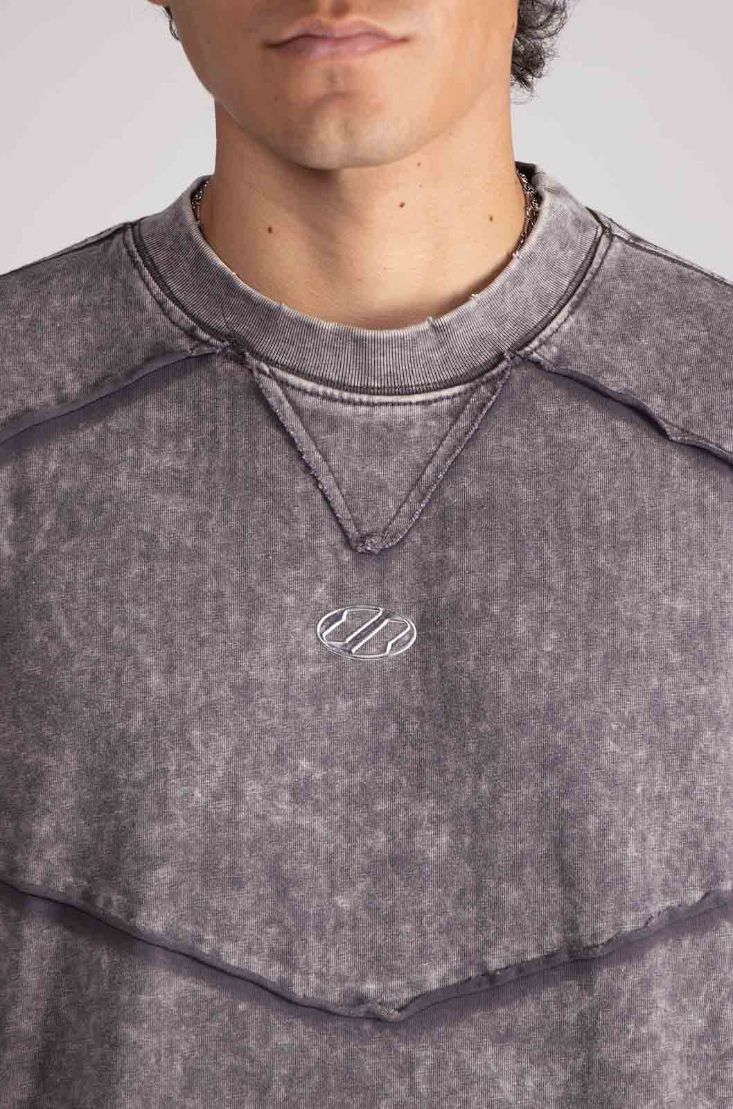 Gothic Long Sleeve Grey Tee