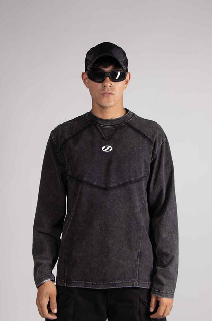 Gothic Long Sleeve Black Tee