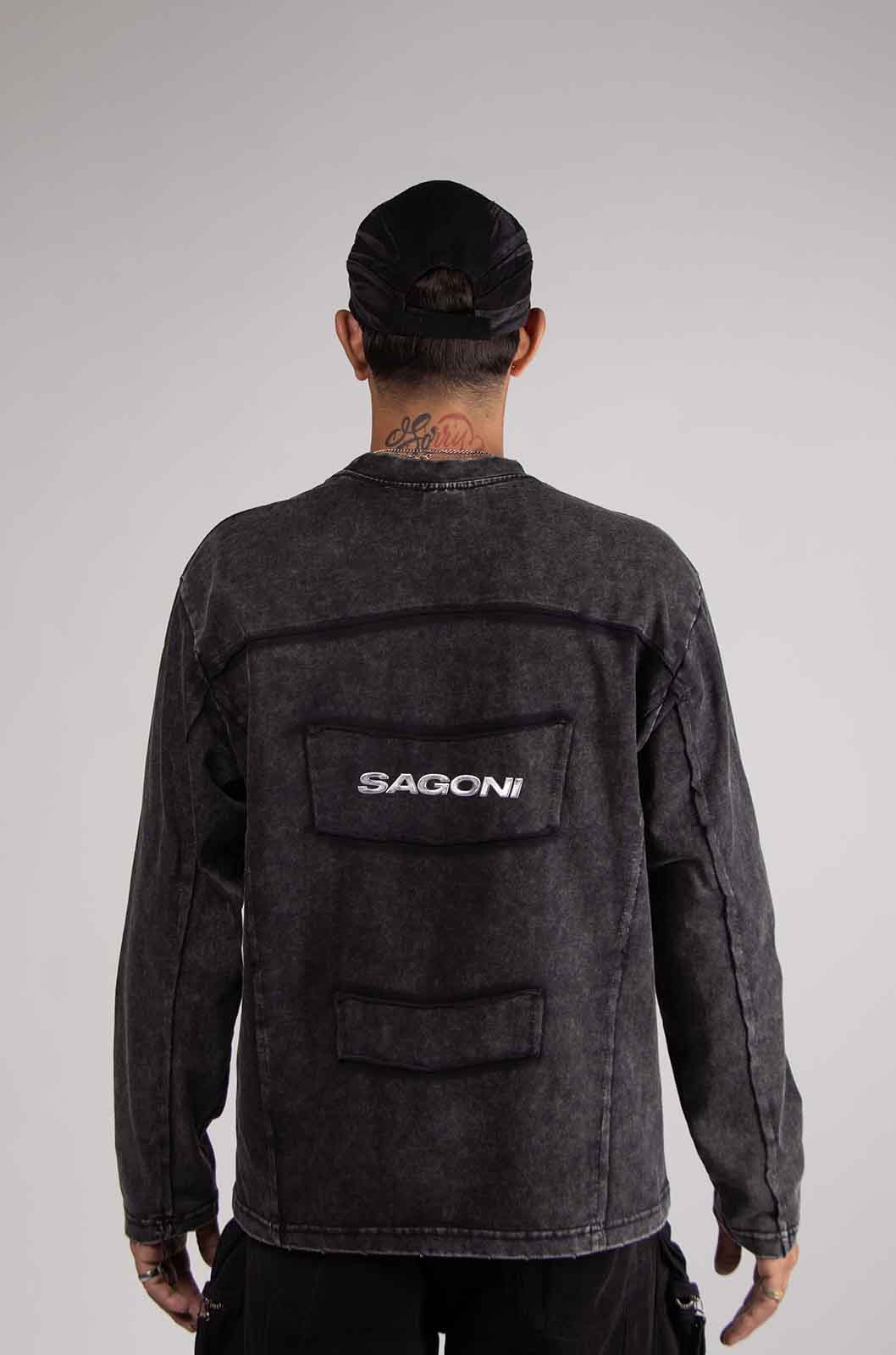 Gothic Long Sleeve Black Tee