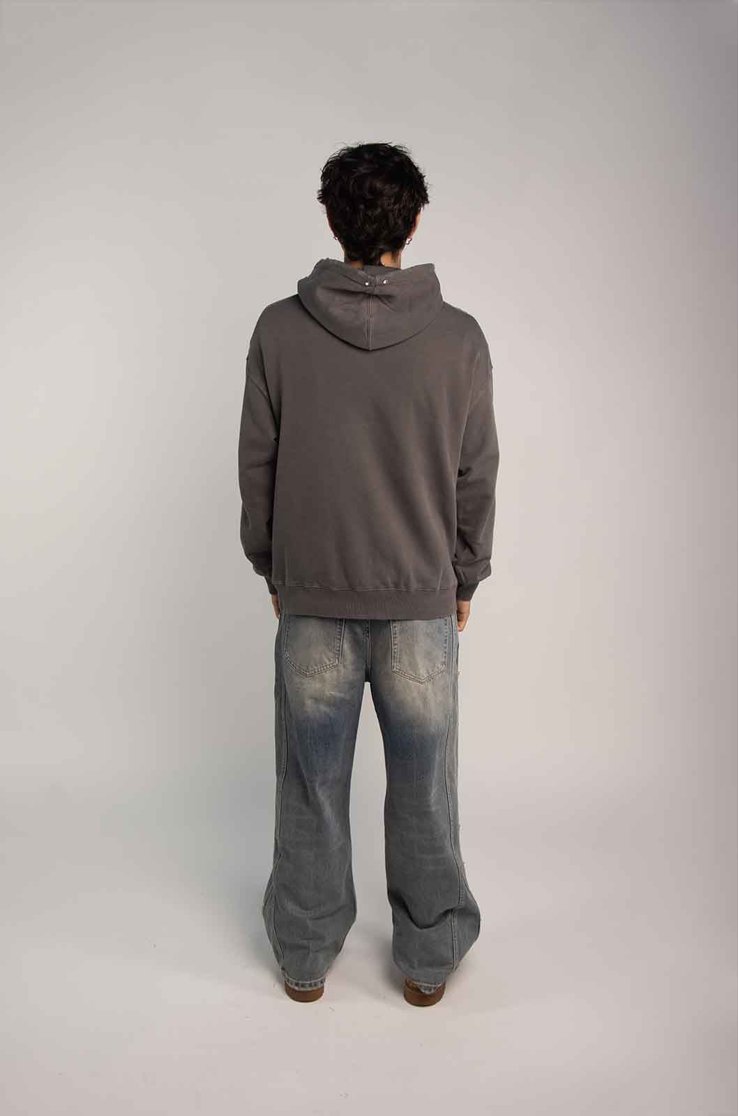 Phantom Distress Grey Hoodie