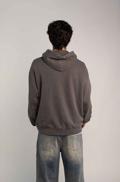 Phantom Distress Grey Hoodie