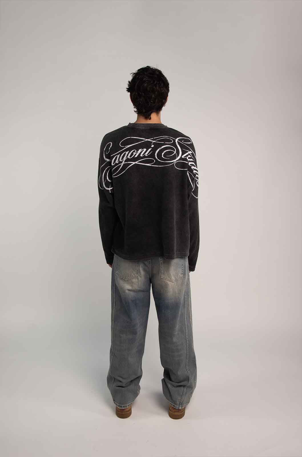 Members Waffle Black T-Shirt