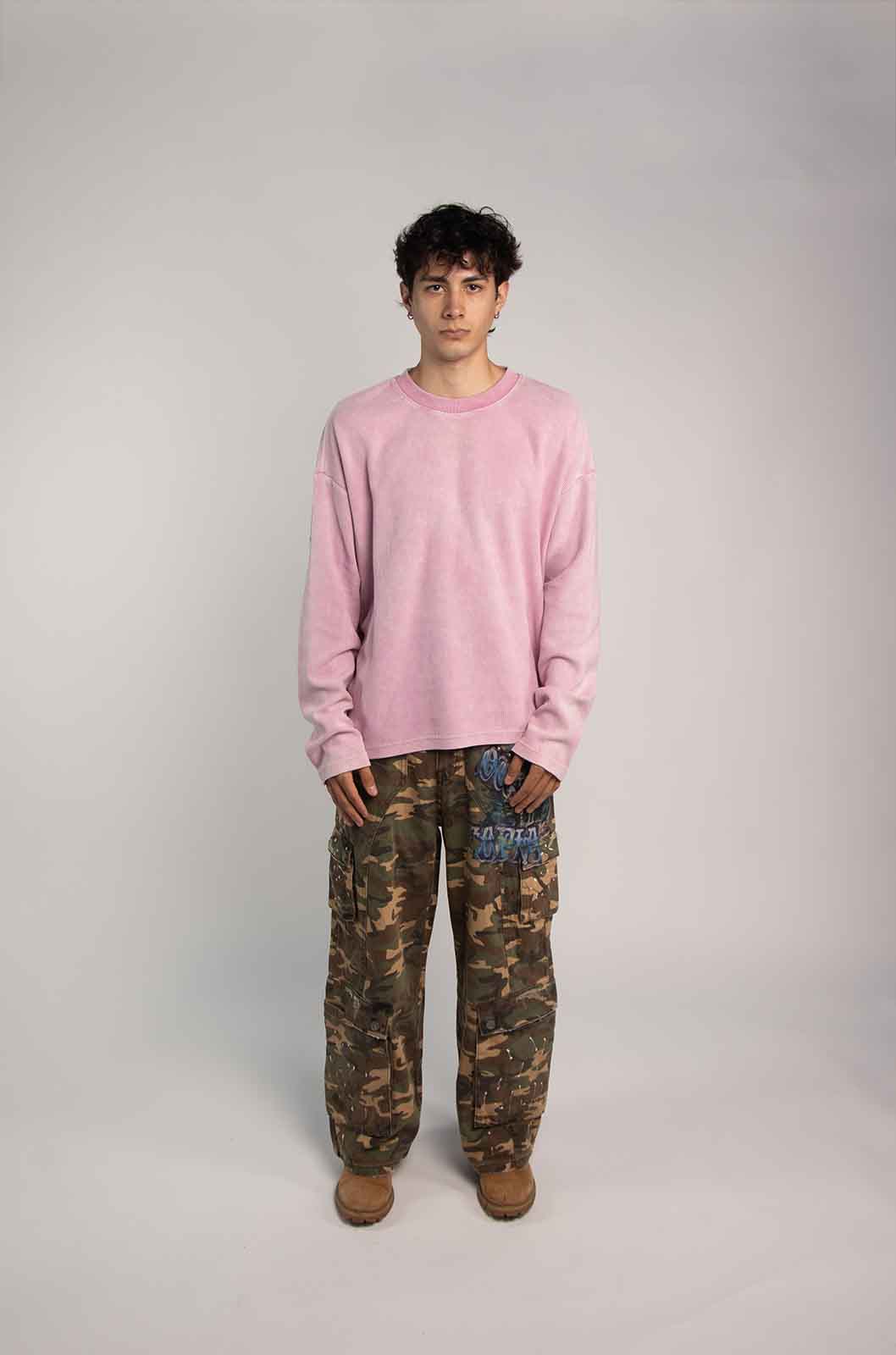 Members Waffle Pink T-Shirt
