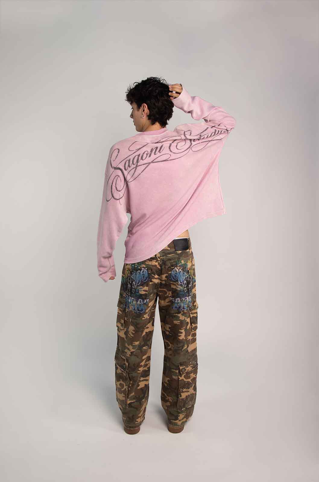 Members Waffle Pink T-Shirt